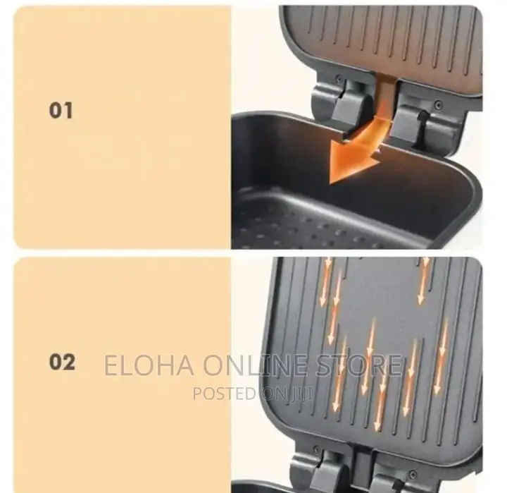 Double Sided Electric Griddle Heating Grill Machine
