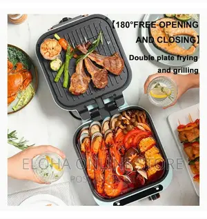 Double Sided Electric Griddle Heating Grill Machine