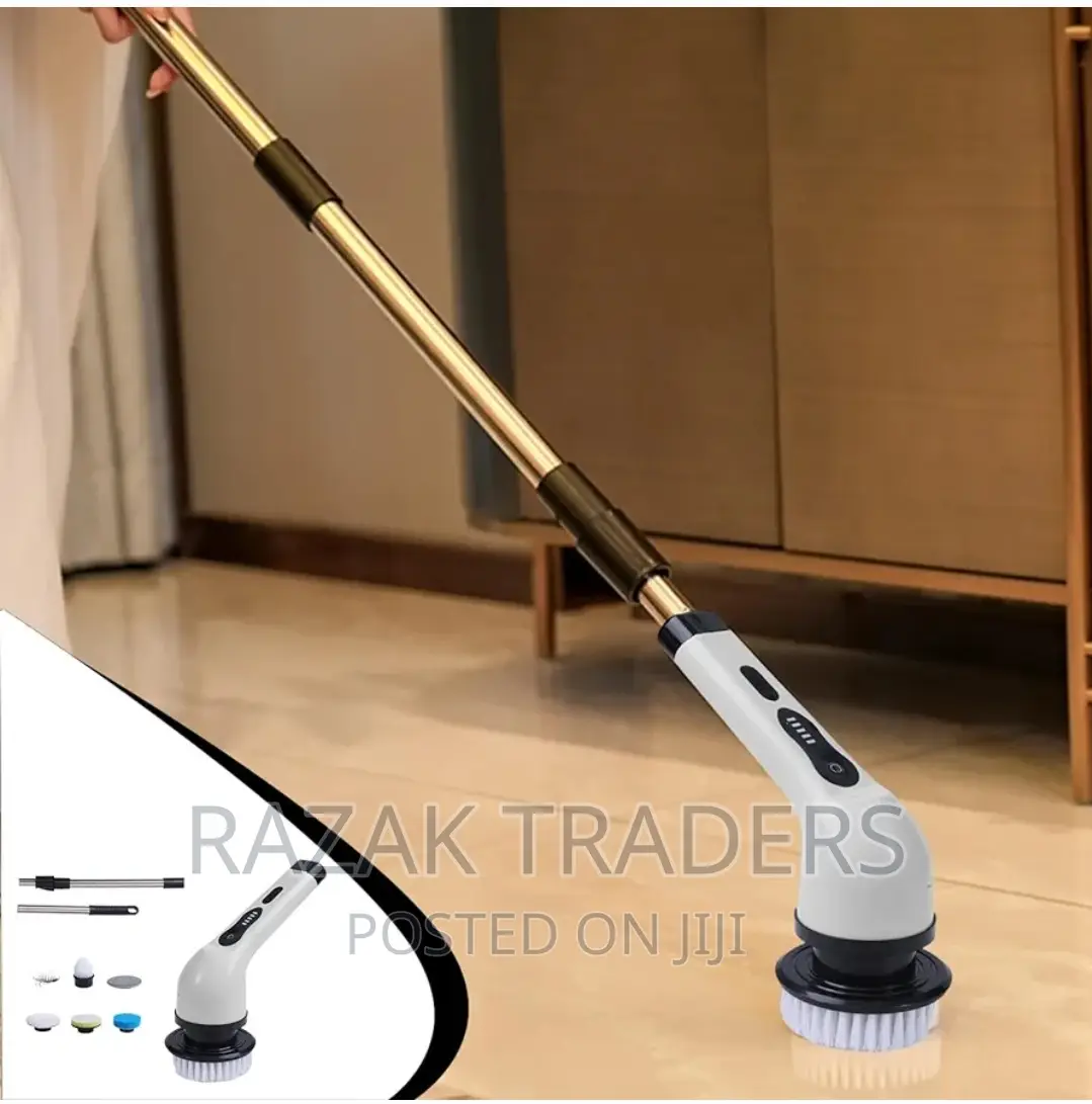 Portable Cordless Cleaning Brush With Long Handle