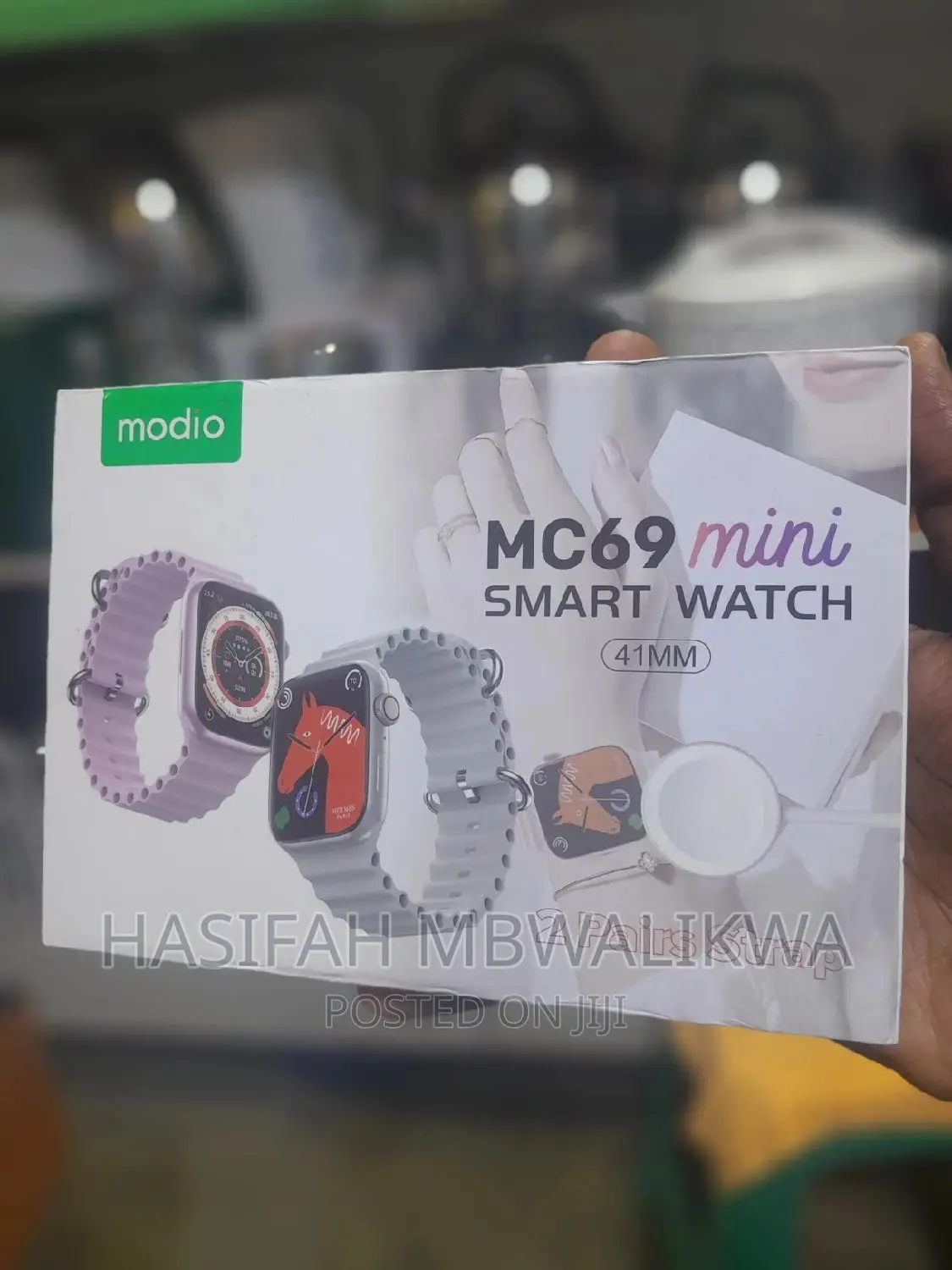 Mc69 Mini Smart Watch- 2 Pairs Strap.