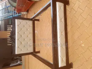 Classy 5by6 Leather Bed -Cream
