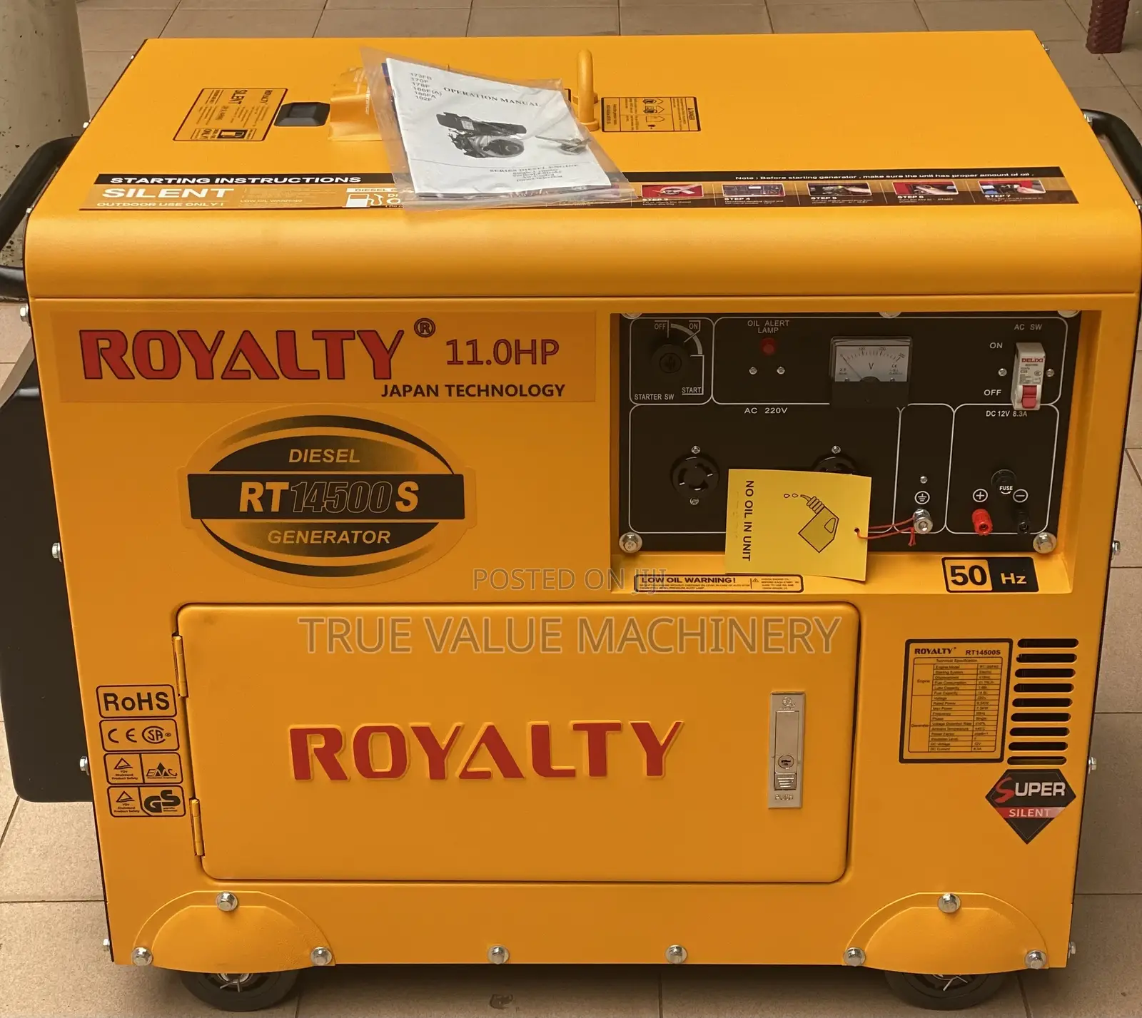 Silent Generator Royalty Japan 11HP