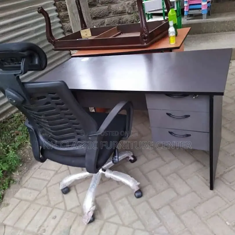 Black Office Table