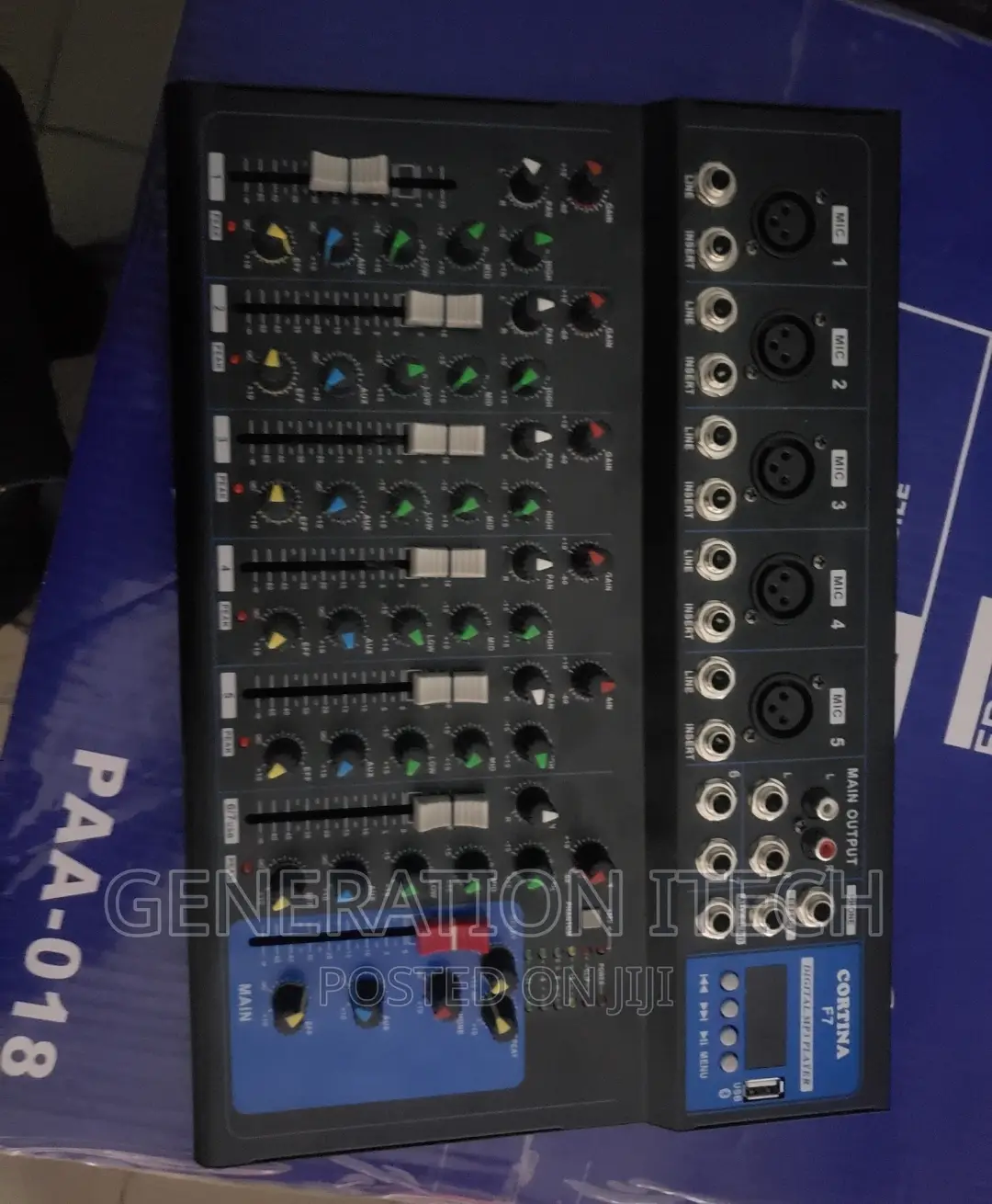 7 Channel Audio Mixer Sound Mixing- Cortina F7