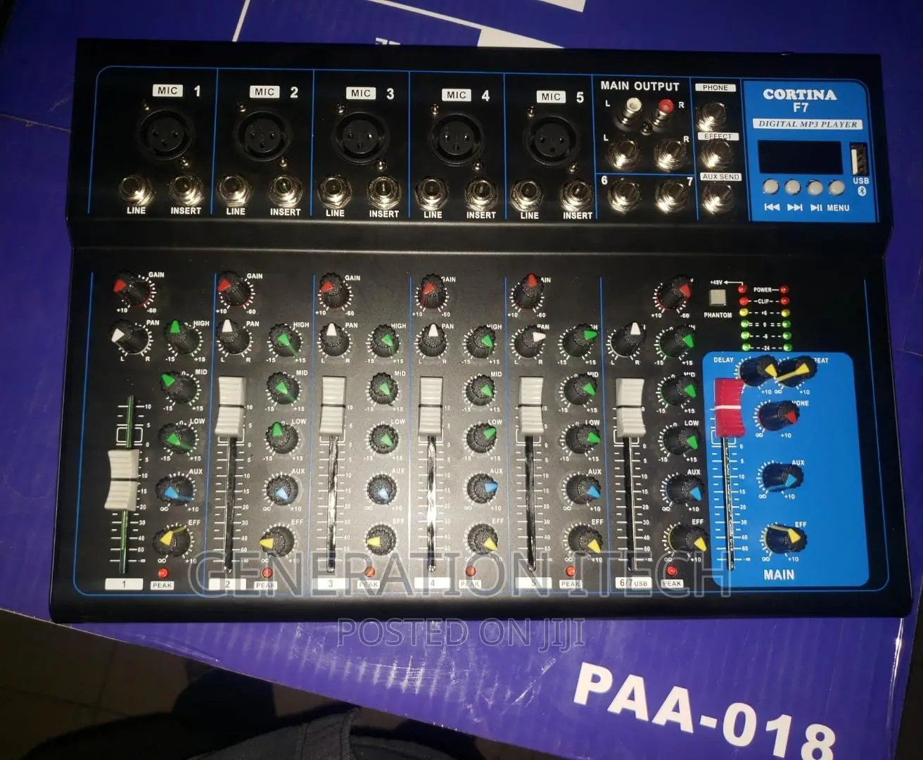 7 Channel Audio Mixer Sound Mixing- Cortina F7
