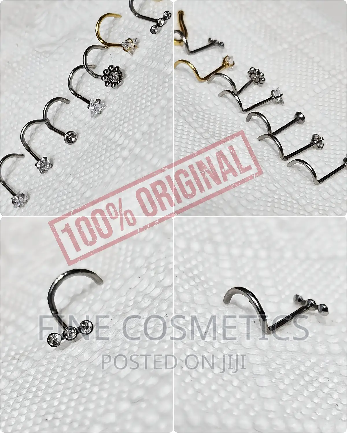 Original Nose Pin Stainles Steel Nose Stud Wiz Funcy Diamond