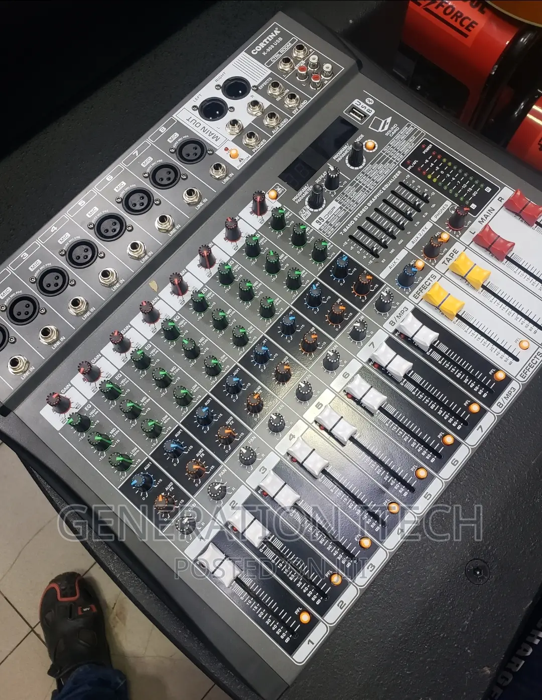 Audio Mixer 8 Channel With Usb-Cortina