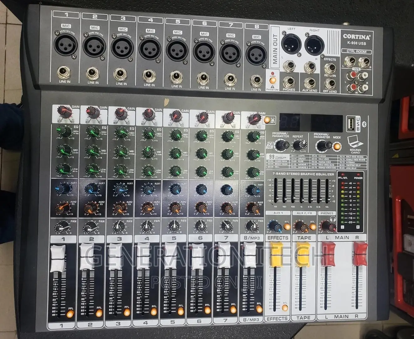Audio Mixer 8 Channel With Usb-Cortina