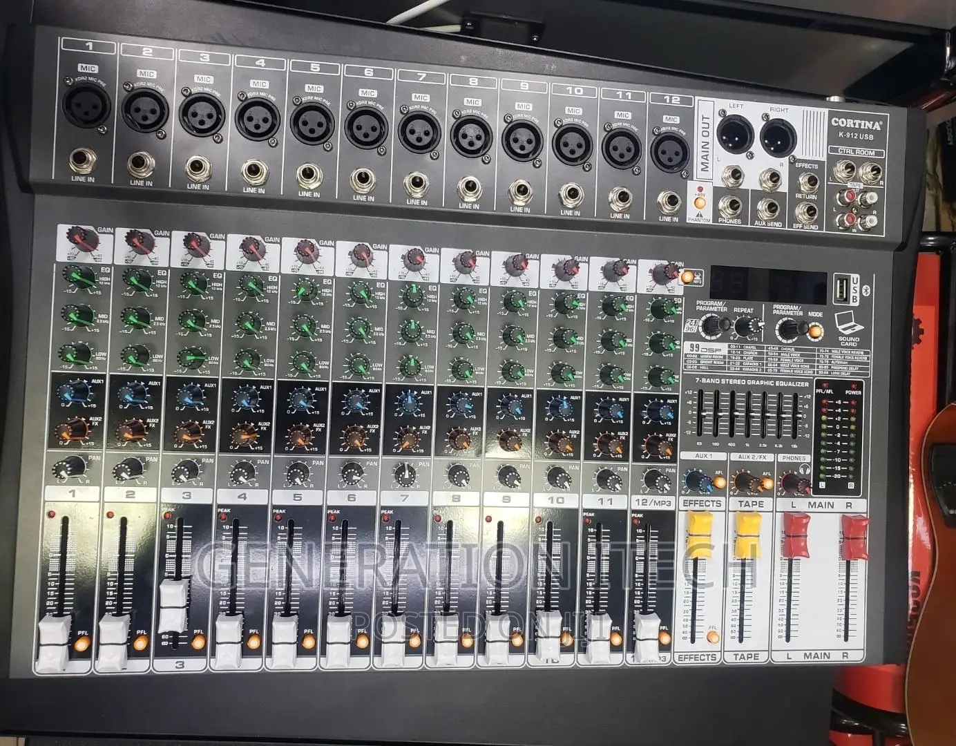 12 Channel Audio Mixer- Cortina- Proffessional