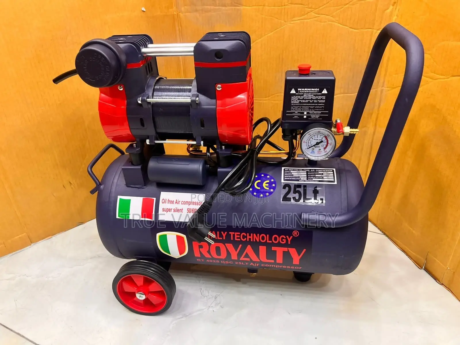 Silent Air Compressor Royalty Italy