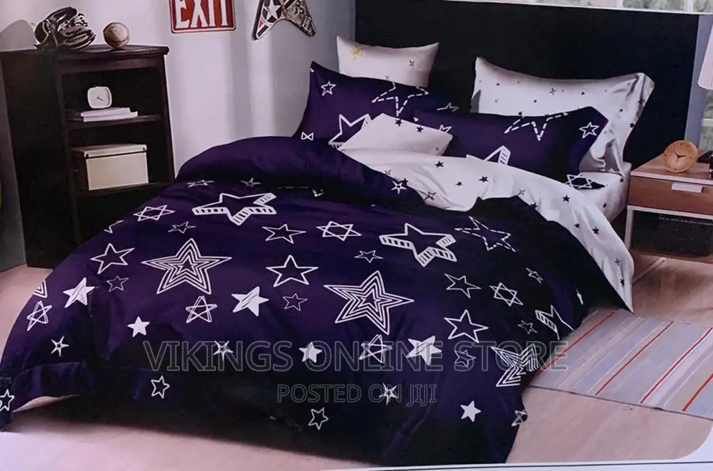6*6 Duvet Set With One Bedsheet and Two Pillowcases-Colored