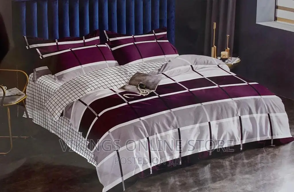 6*6 Duvet Set With One Bedsheet and Two Pillowcases-Colored