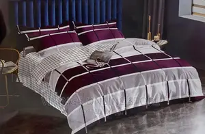 6*6 Duvet Set With One Bedsheet and Two Pillowcases-Colored