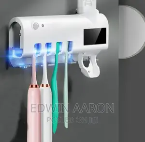 Toothbrush Holder and Toothpaste Dispenser