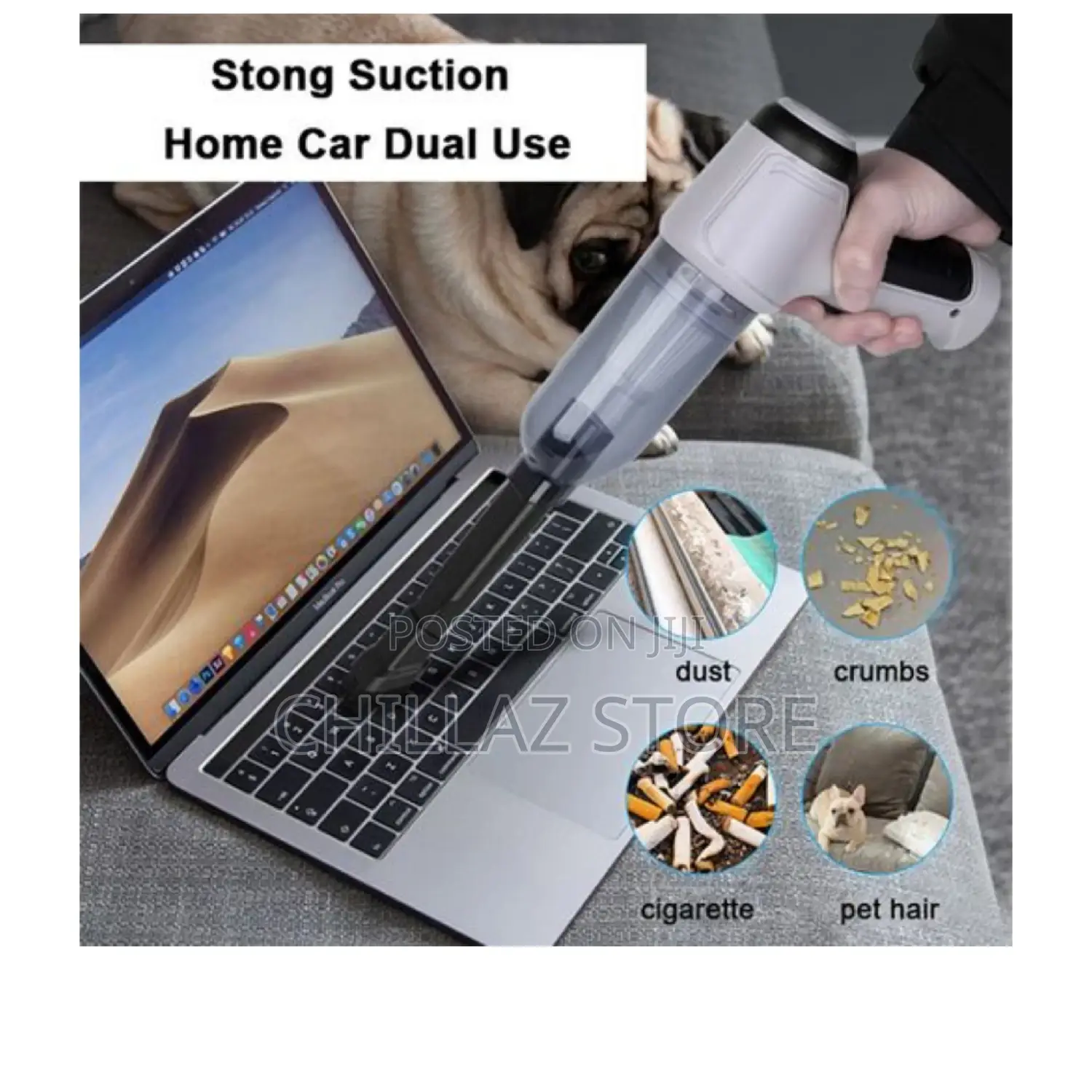 Wireless Car Charging Vacuum Cleaner.