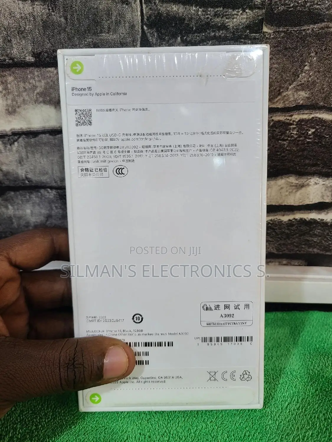 New Apple iPhone 15 128 GB Gray