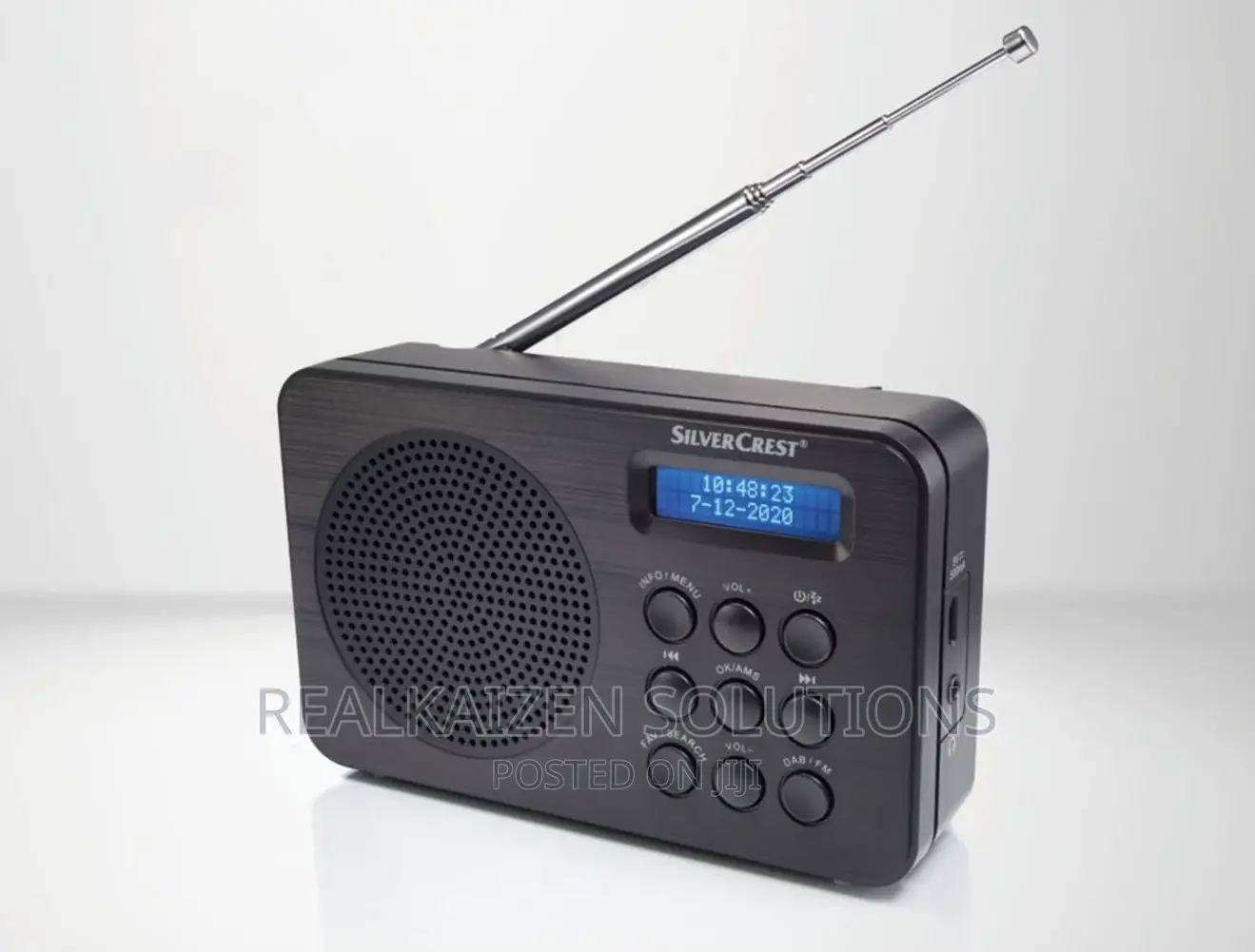 UK SILVER CREST Portable DAB | FM Digital 60 Stations Radio