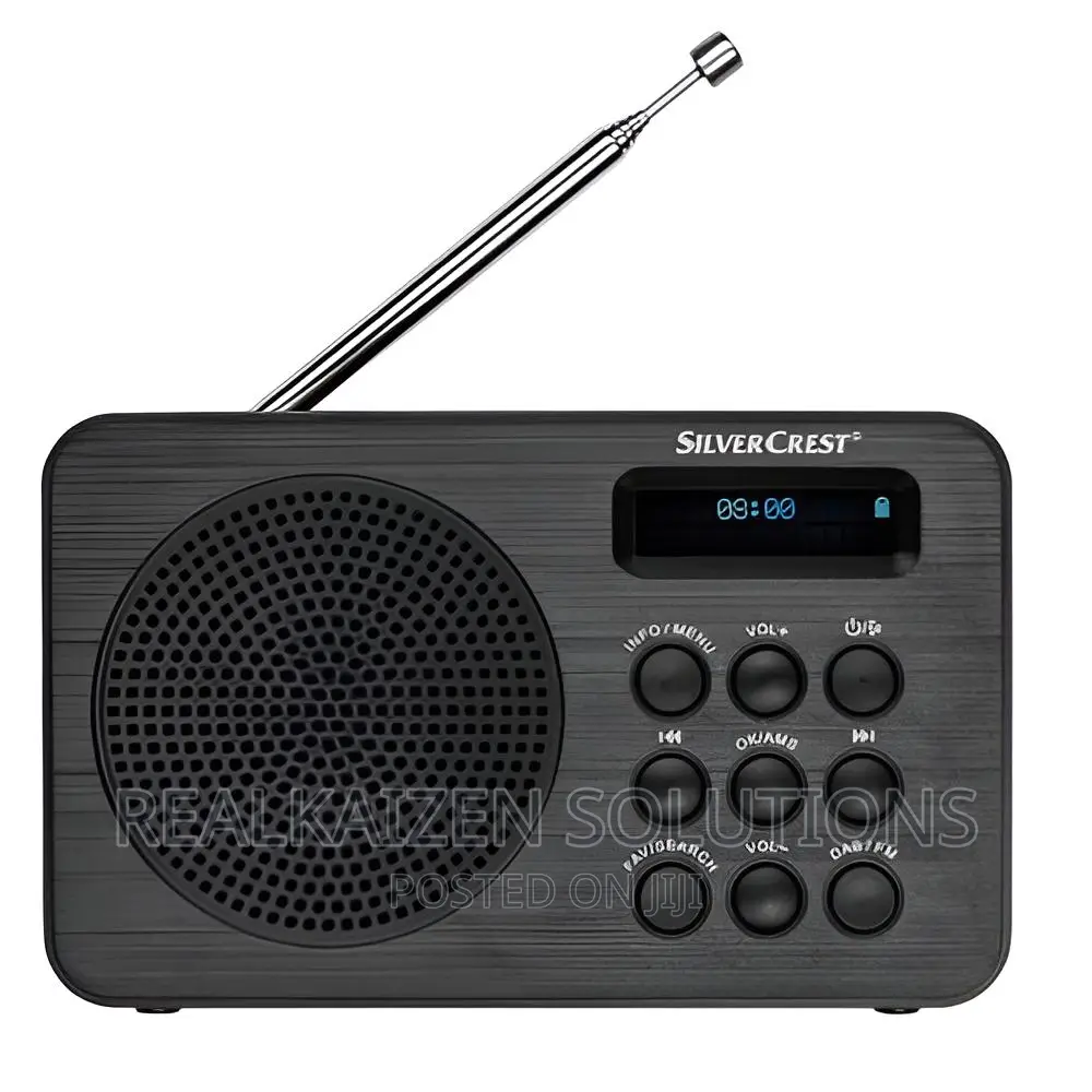 UK SILVER CREST Portable DAB | FM Digital 60 Stations Radio