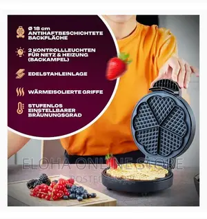 1000W Heart Waffle Maker
