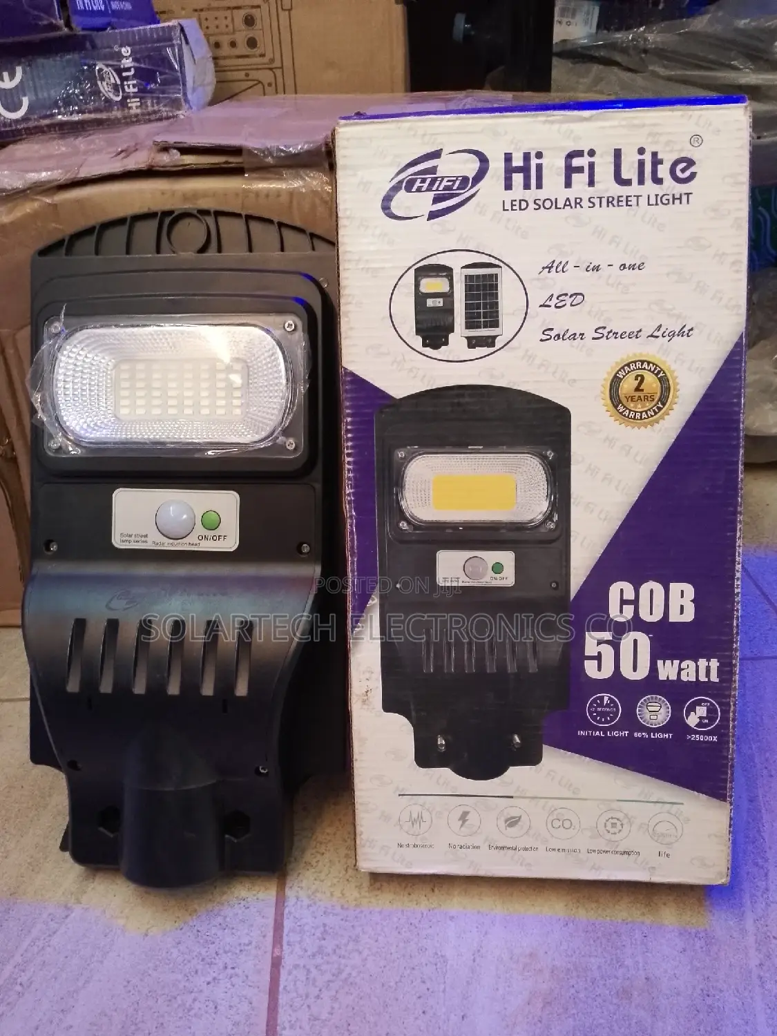 50w Hi Fi Lite Led Solar Street Lights