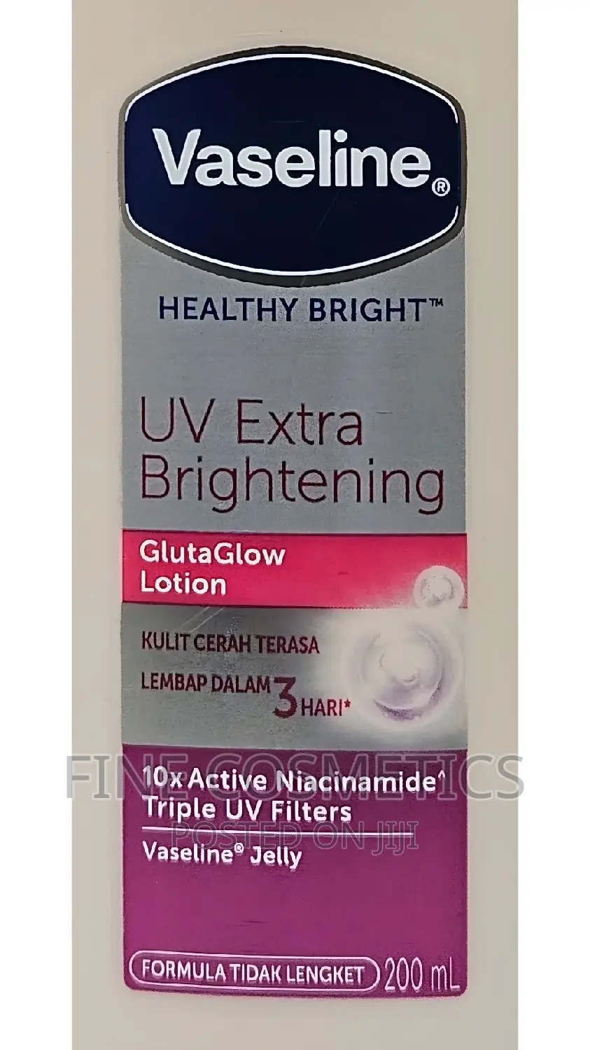 1PC Vaseline Healthy Bright UV Light Gluta Glow Lotion 200ml