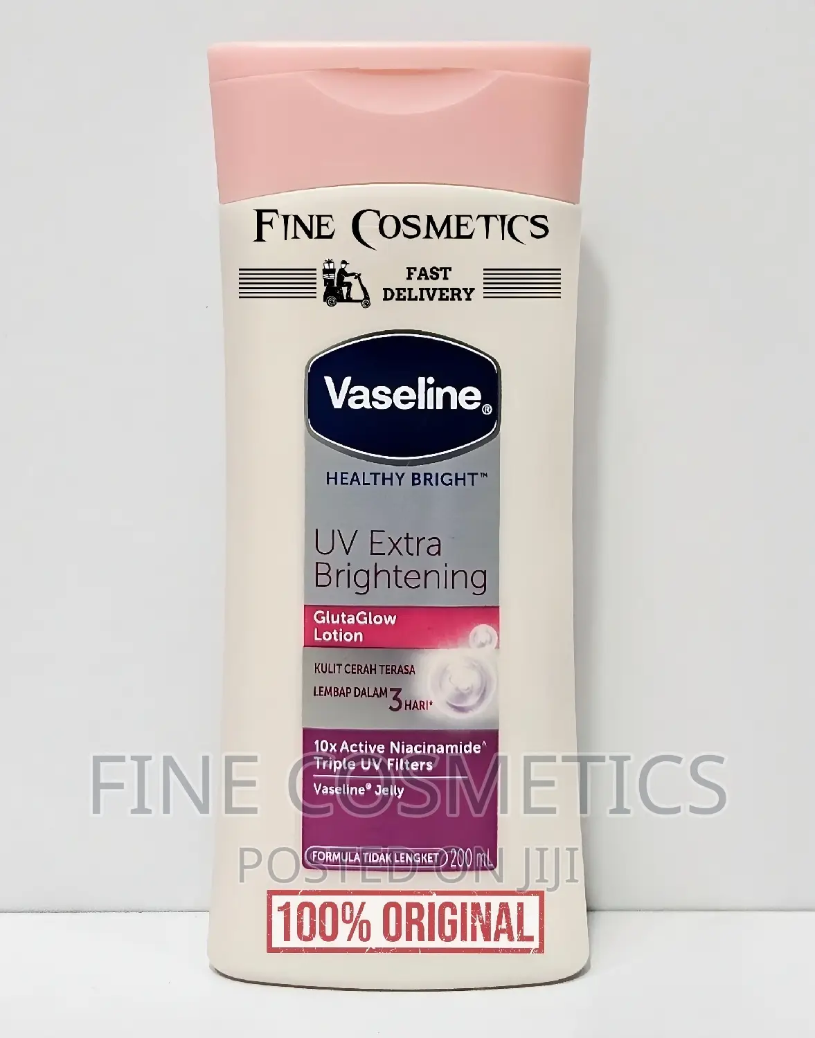 1PC Vaseline Healthy Bright UV Light Gluta Glow Lotion 200ml
