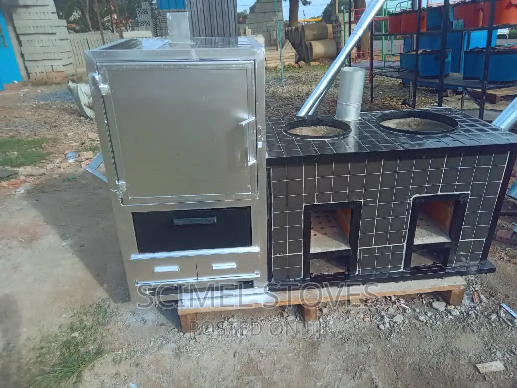 Double Burner Firewood Cook Stove With an Oven