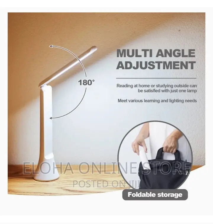 2 in 1 Rechargeable Foldable Desk Lamp