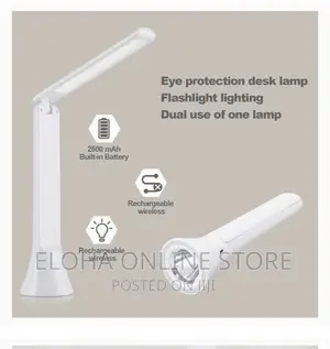 2 in 1 Rechargeable Foldable Desk Lamp