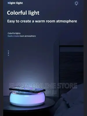 LED Colorful Night Light And Wireless Charger