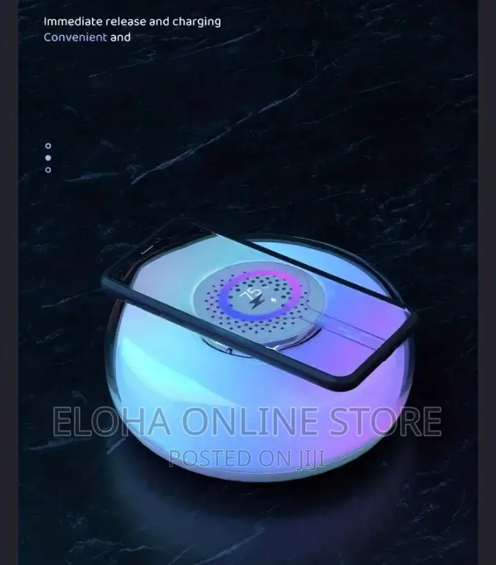 LED Colorful Night Light And Wireless Charger