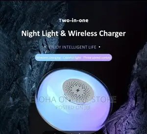 LED Colorful Night Light And Wireless Charger