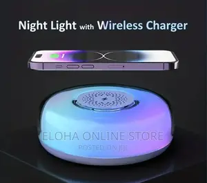 LED Colorful Night Light And Wireless Charger