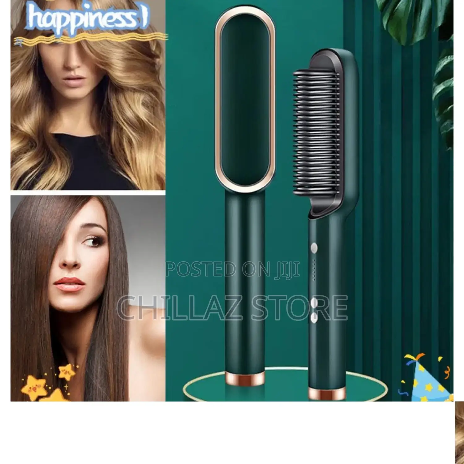 2 In1 Hair Straightener Comb.