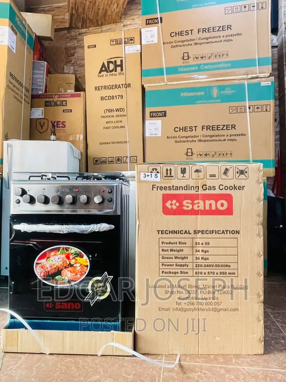 55 by 55 Sano Cooker 3 +1 With Electric Oven
