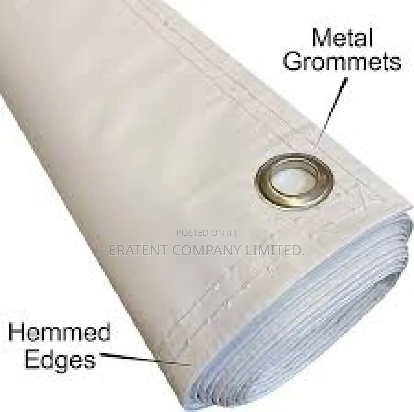 6mx6m White PVC Tarpaulins