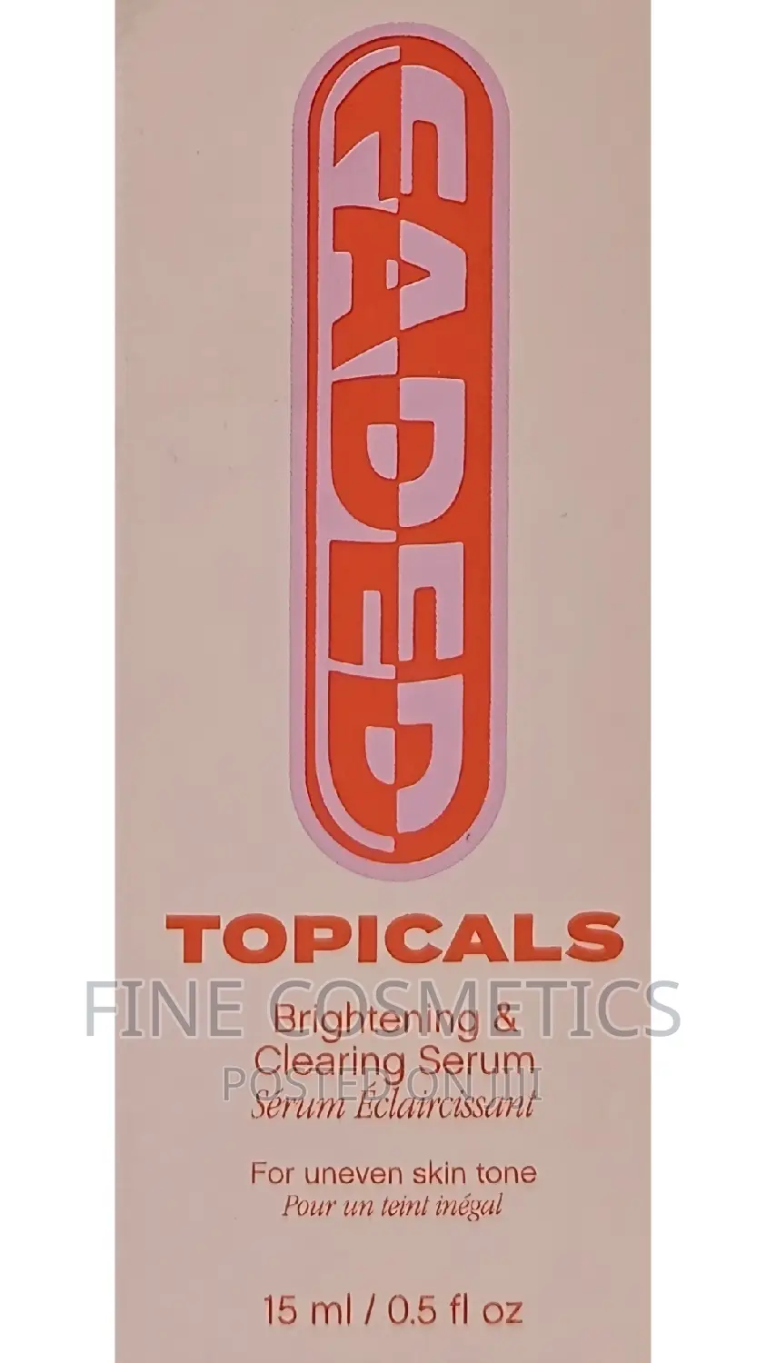 FADED SERUM TUBE |Tropical Brightening and Clearing Care 15g