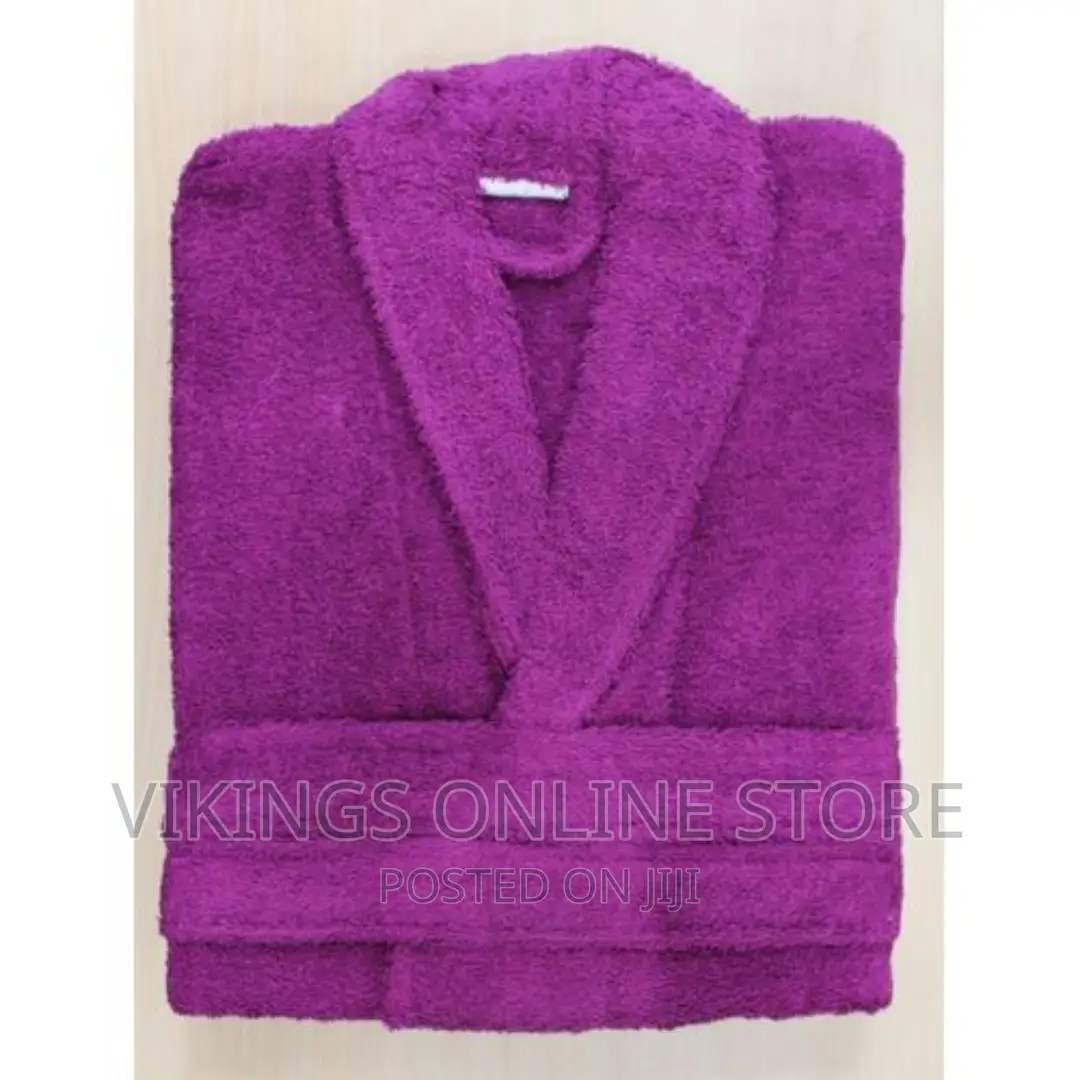 Cotton Bathrobe – Purple