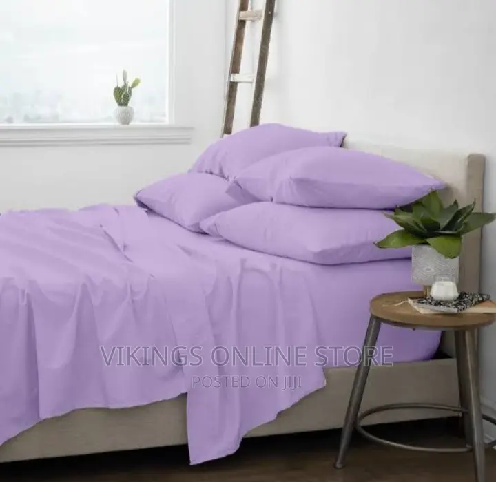 Apair of High Quality Bedsheets and 4pillowcases-Purple