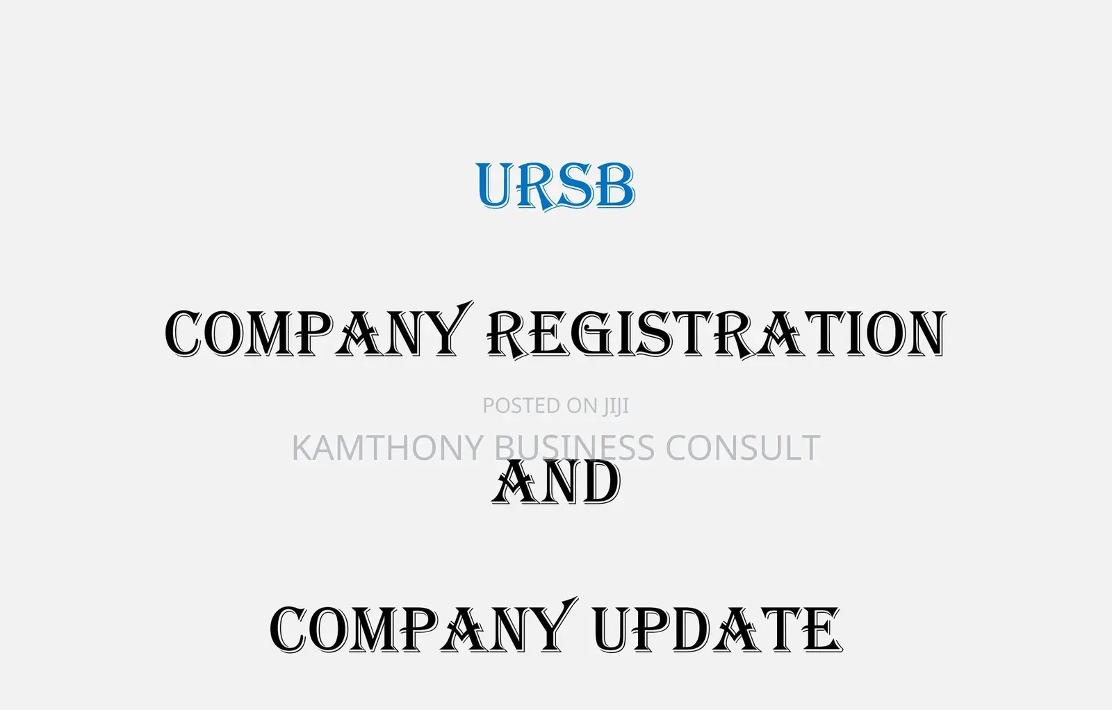 Company Registration and Company Update