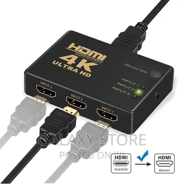 Hdmi Switch 3 in 1 Out Hdmi Switch Selector With Remote