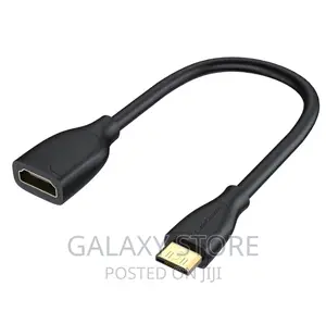 Mini HDMI to HDMI Cable 0.5ft Mini to HDMI Female Adapter
