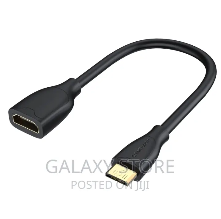 Mini HDMI to HDMI Cable 0.5ft Mini to HDMI Female Adapter