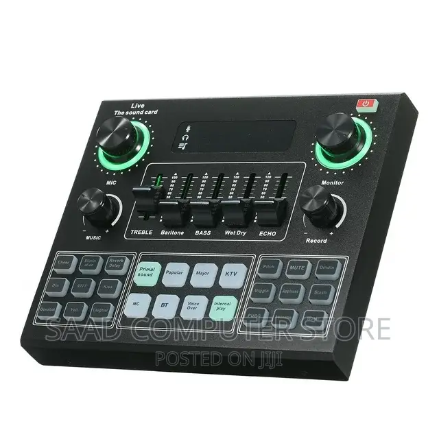 V9 Live Sound Card BT Accompaniment Audio Mixer