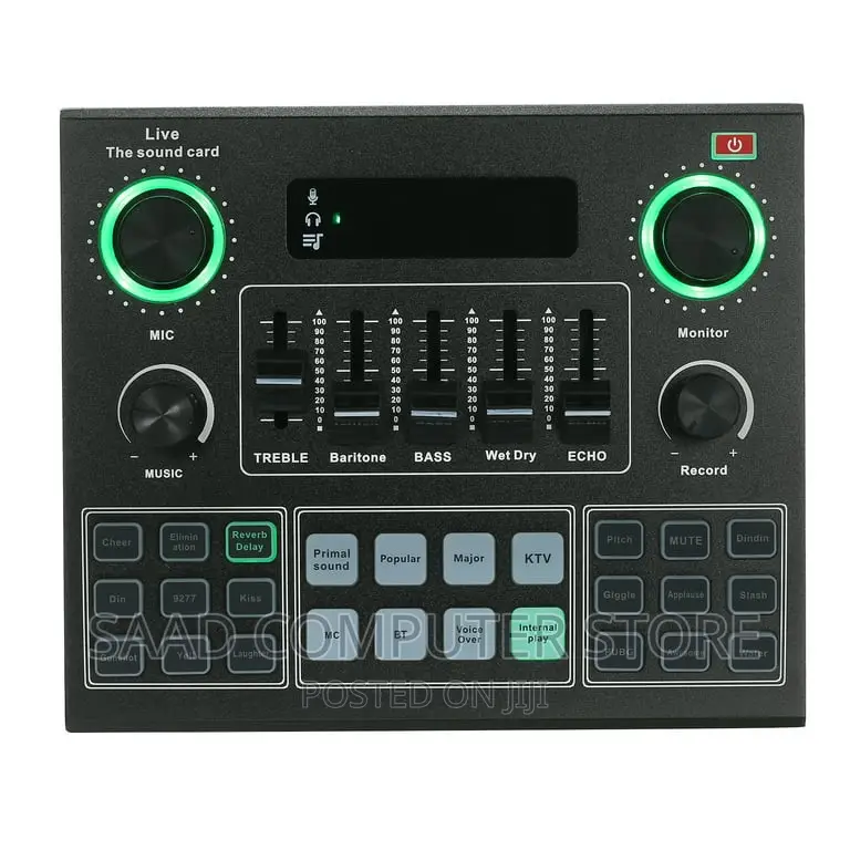 V9 Live Sound Card BT Accompaniment Audio Mixer