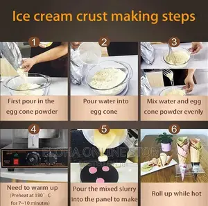Double Commercial Ice Cream Cone/Waffle Biscuit Maker