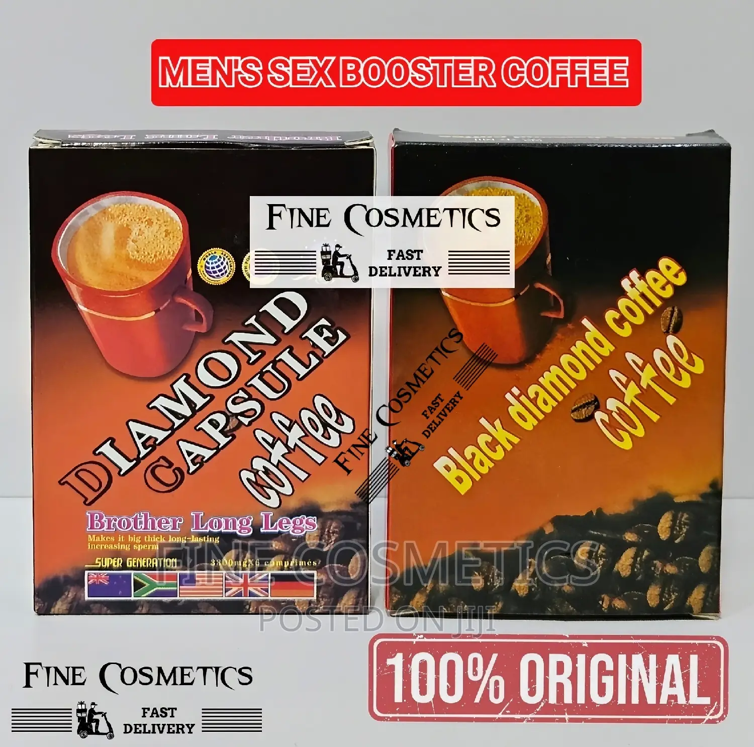 MEN'S SEX BOOSTER Black Diamond Coffee Penis Enlargement Tea