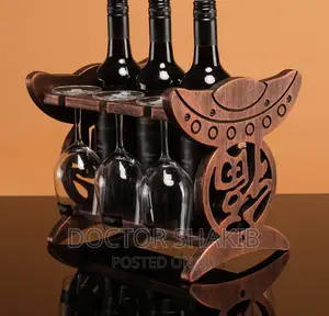 Decorative Wooden Wine Glass Rack