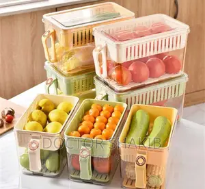 Clear Vegetable Storage Container Organiser