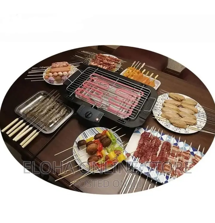 Smokeless Non -Stick Electric Barbecue Grill Machine